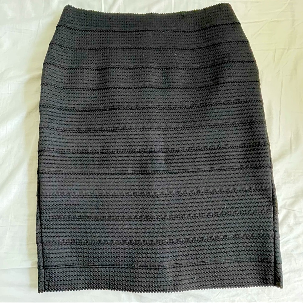 Express Black Stretchy High Waisted Pencil Skirt